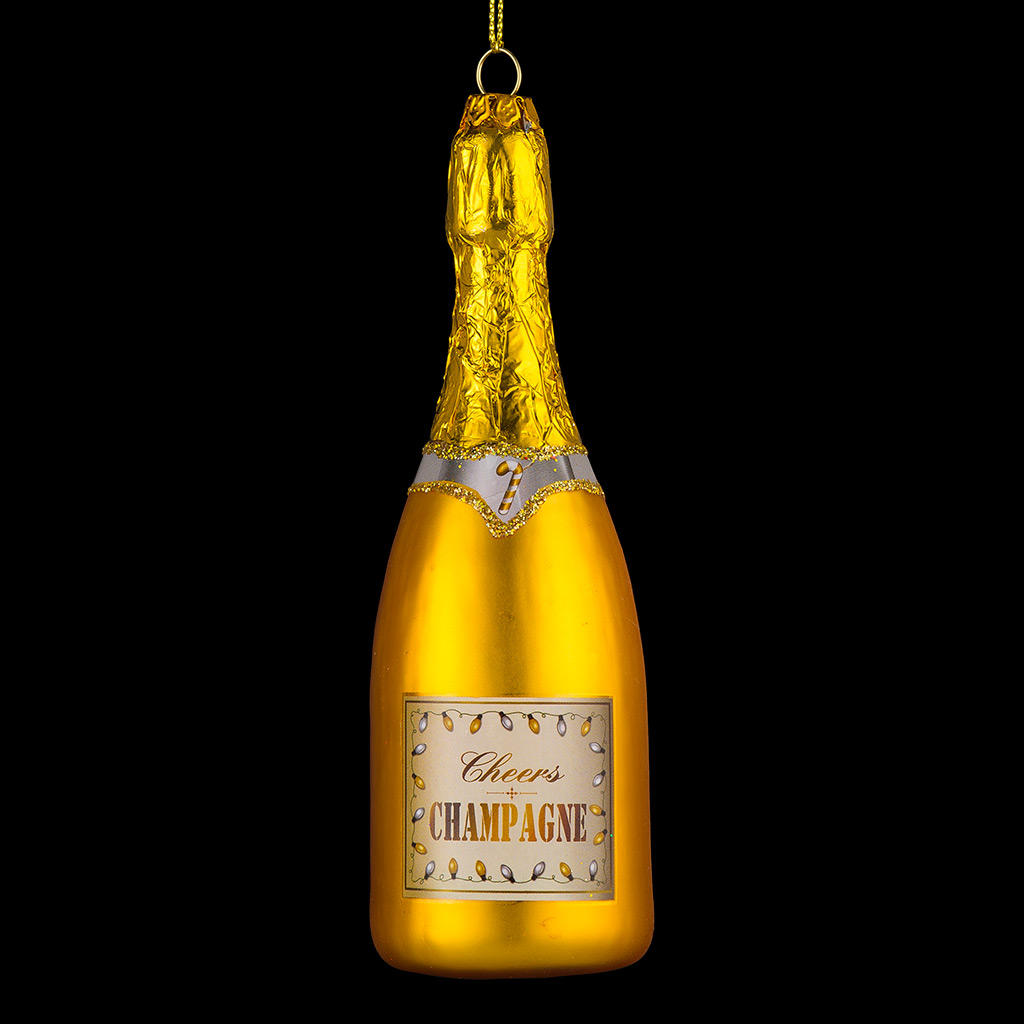 Украшение ErichKrause Decor Роскошное шампанское GOLD 15см, стекло