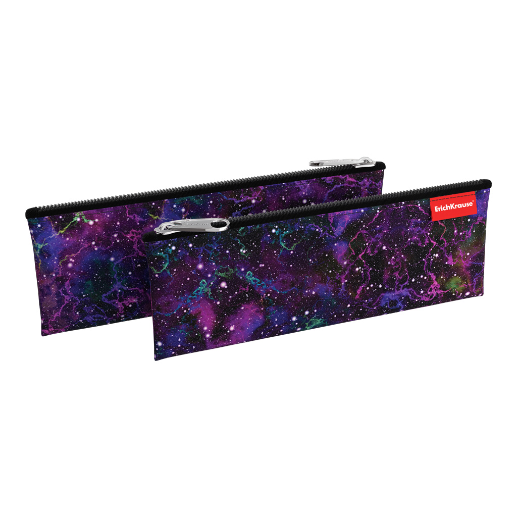 Пенал конверт ErichKrause® 220х90мм Purple Stardust