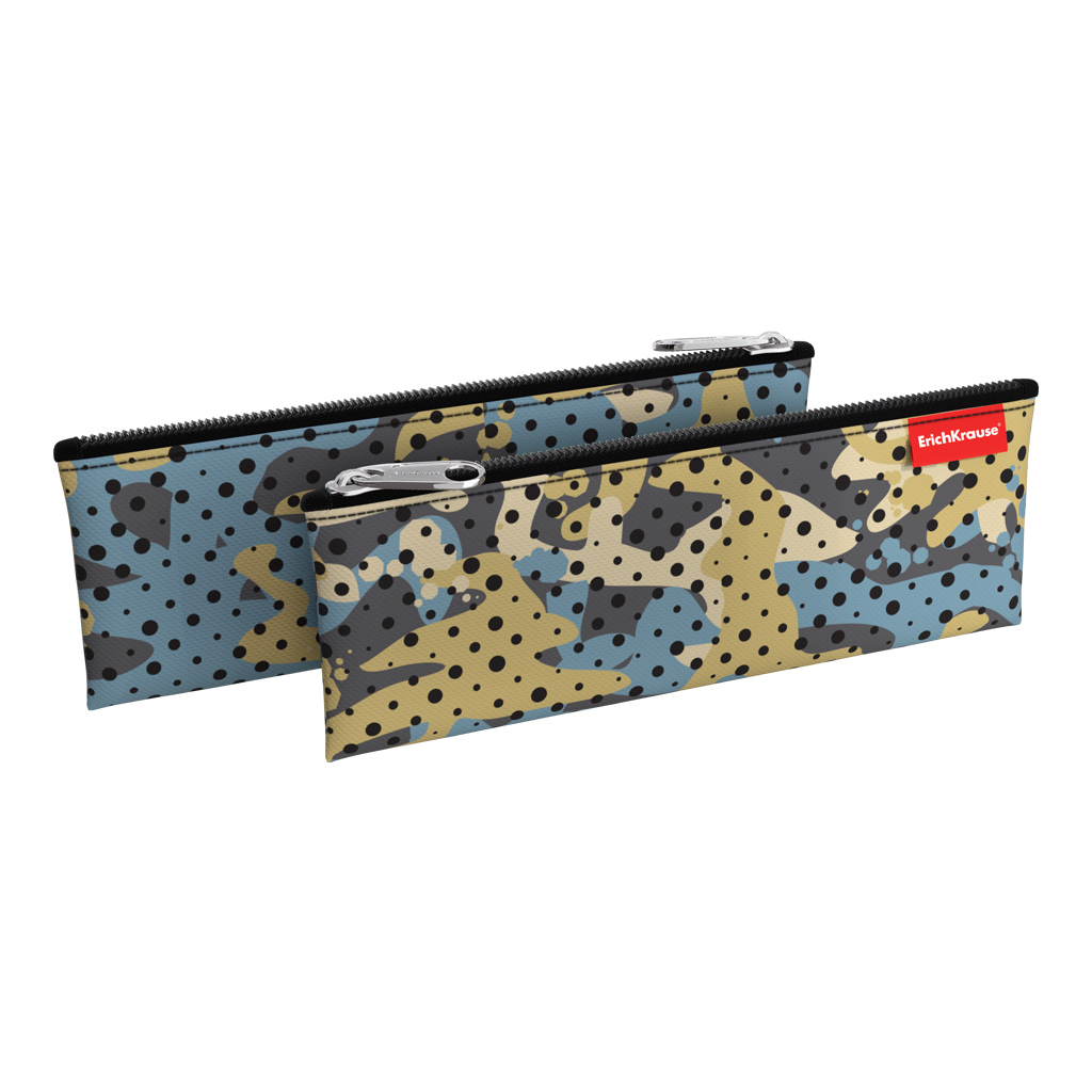 Пенал конверт ErichKrause® 220х90мм Dots vs Camo