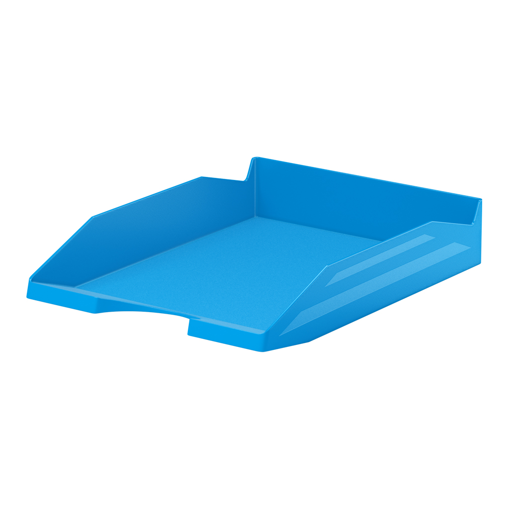 Лоток для бумаг пластиковый ErichKrause® Office, Bubble Gum, голубой