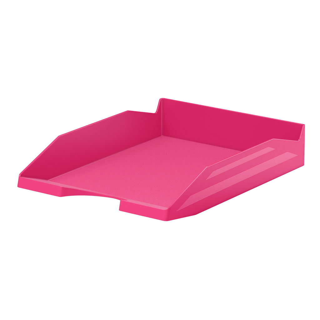 Лоток для бумаг пластиковый ErichKrause® Office, Bubble Gum, розовый