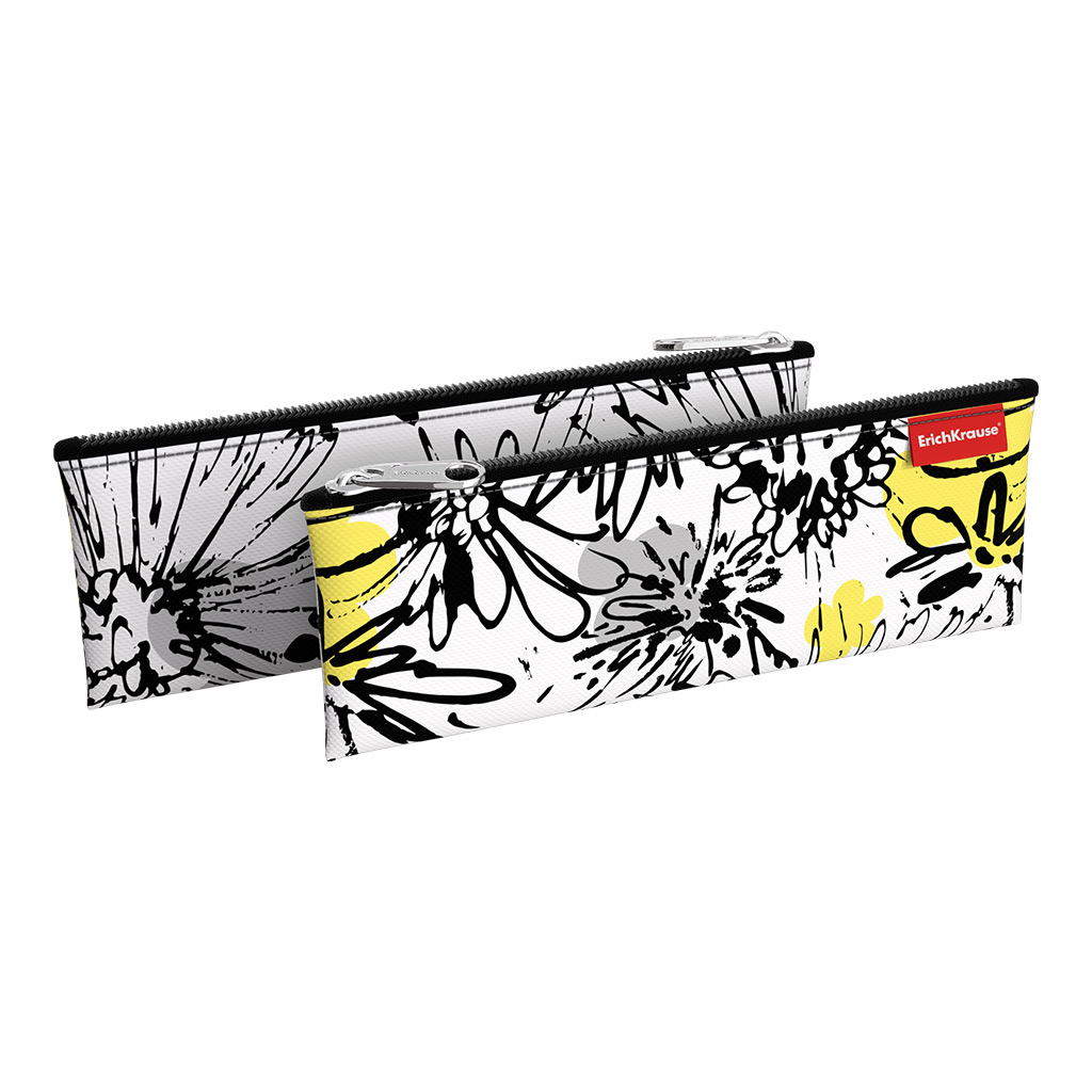 Пенал конверт ErichKrause® 220х90мм Zebra Flower