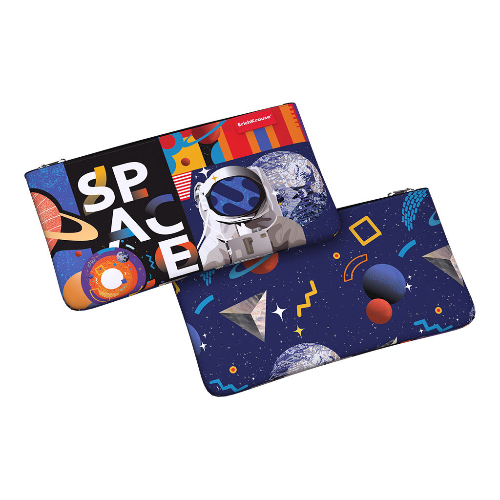 Пенал конверт ErichKrause 207x114мм Cosmonaut
