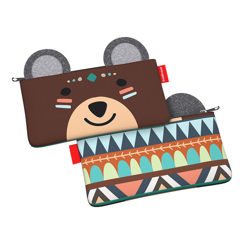 Пенал конверт ErichKrause® Animals 220x120мм Mimi Bear