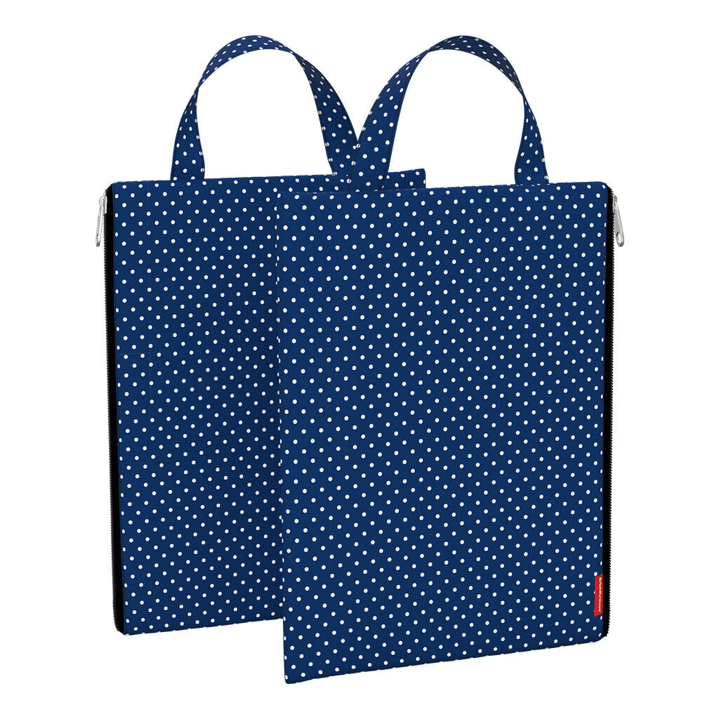 Папка текстильная на молнии, вертикальная ErichKrause® с ручкой French Dots, A4