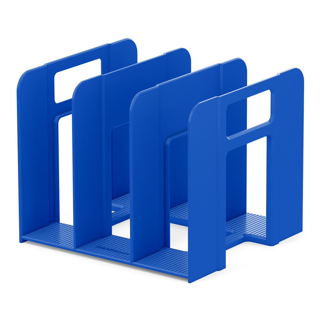 Подставка для бумаг пластиковая ErichKrause® Techno, Classic, синяя