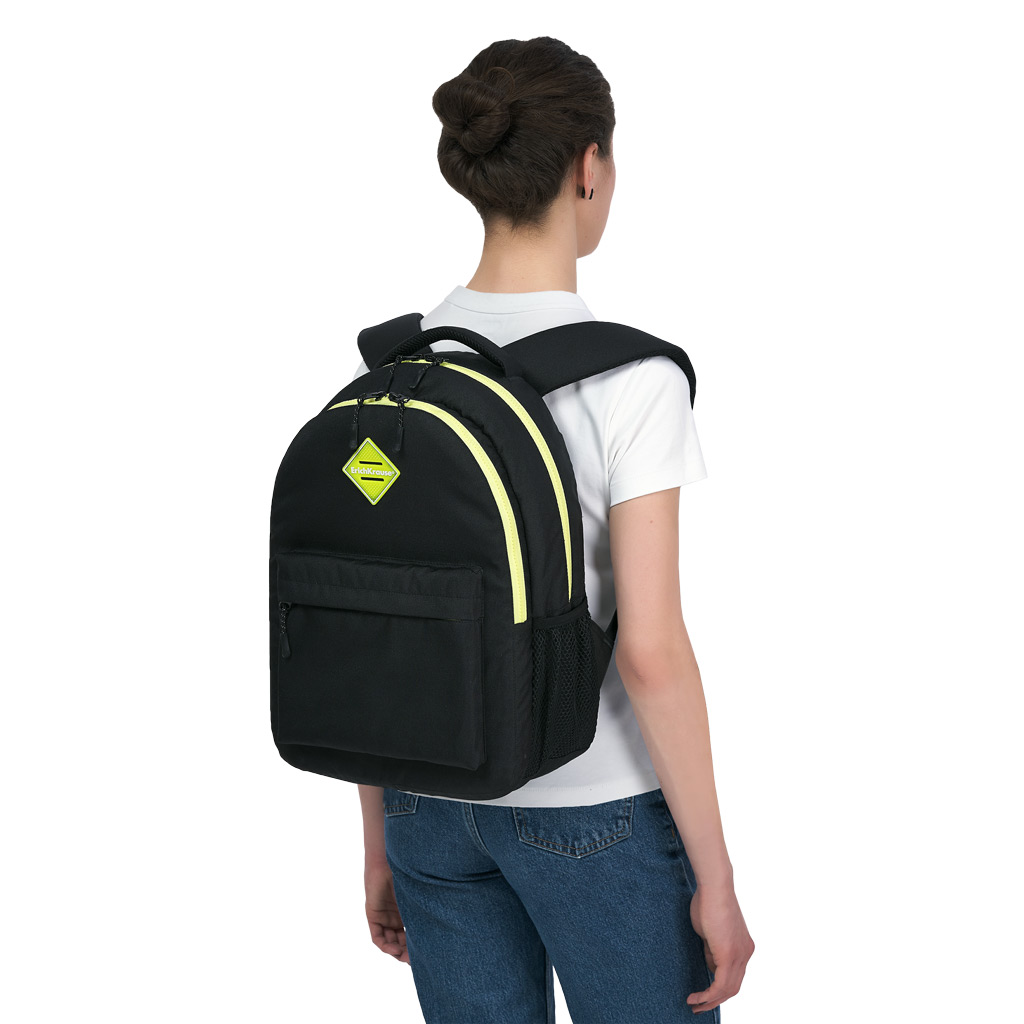 Рюкзак ErichKrause EasyLine® с двумя отделениями 20L Black&Yellow