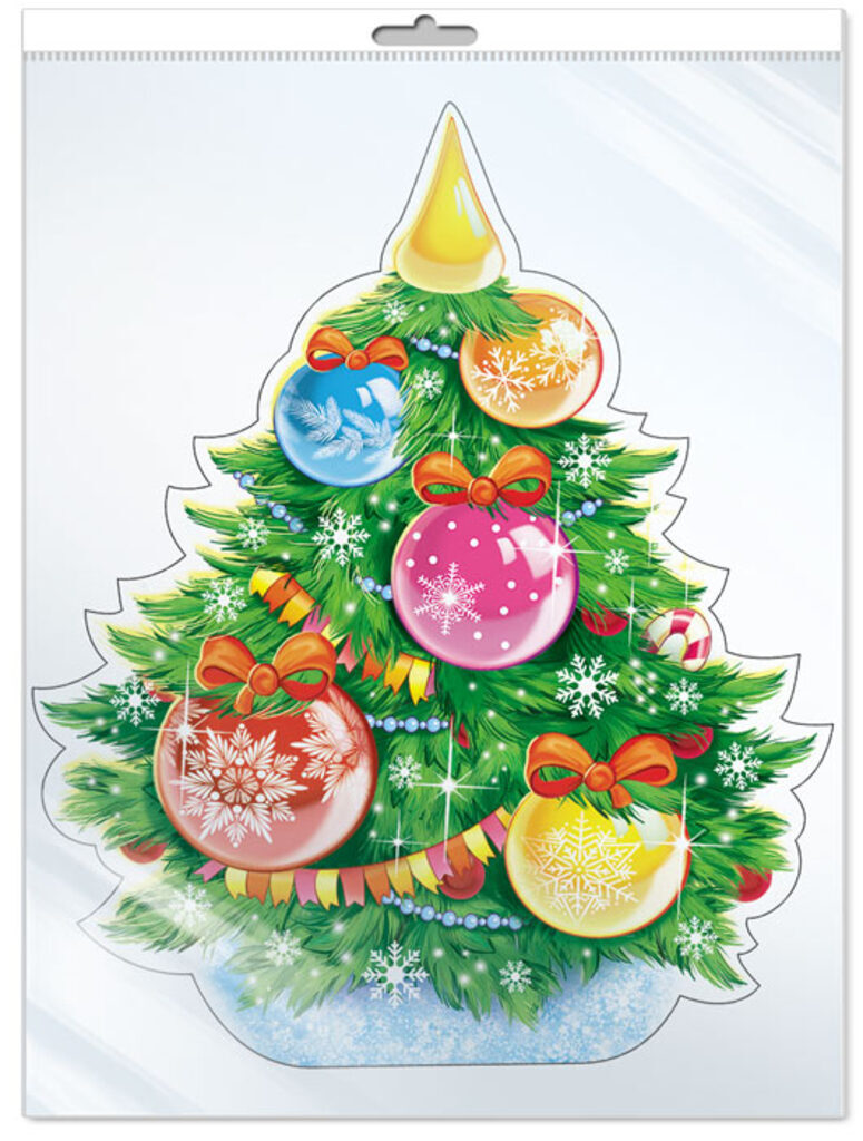 Плакат фигурный 20*30см "Новогодняя Елочка"