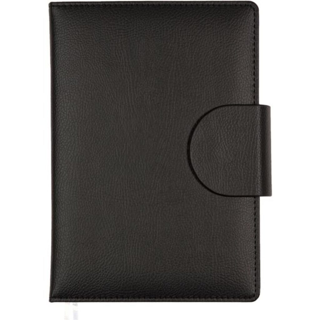 Ежедневник дат. 2024г А5 deVENTE Norwich 352стр.,черный, тв.обложка, хлястик на кн. кожзам.