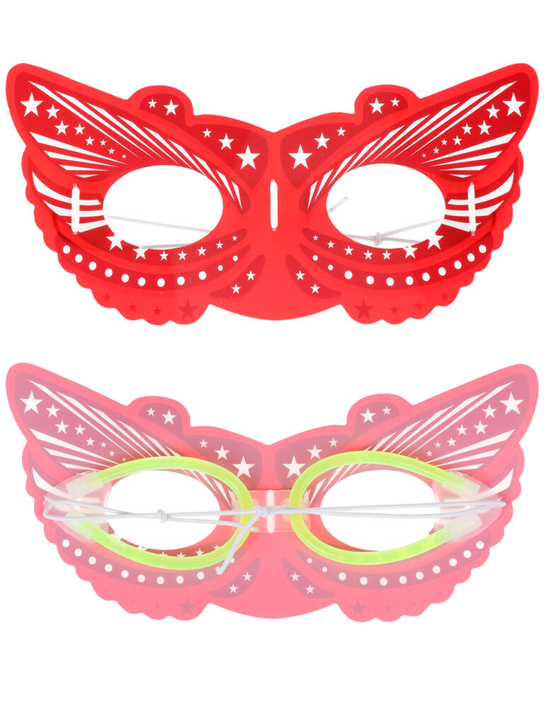 Карнавальная маска "Бабочки" зеленая