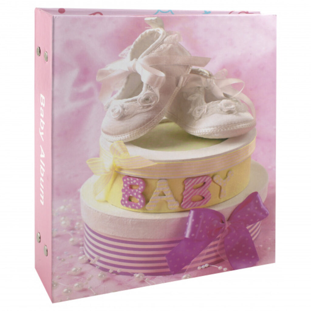 Фотоальбом 200 фото 10*15см Baby shoes розовый