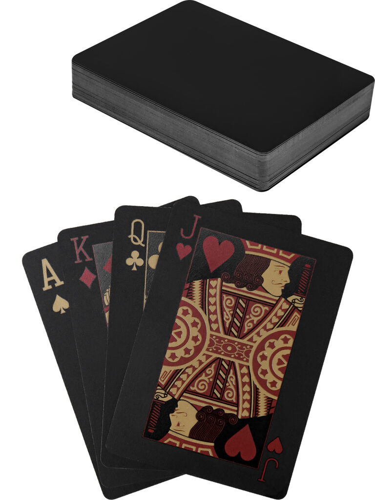 Карты игральные 54шт,  "Фолд" красные+золото