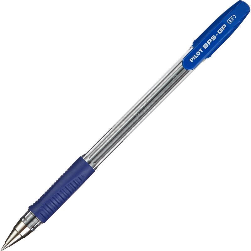 Ручка шариковая рез. упор 0.5мм син.