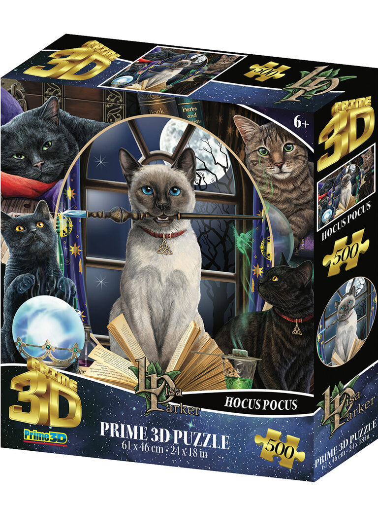 Пазл 3D 500 дет.  61*46см "Магия кошек"
