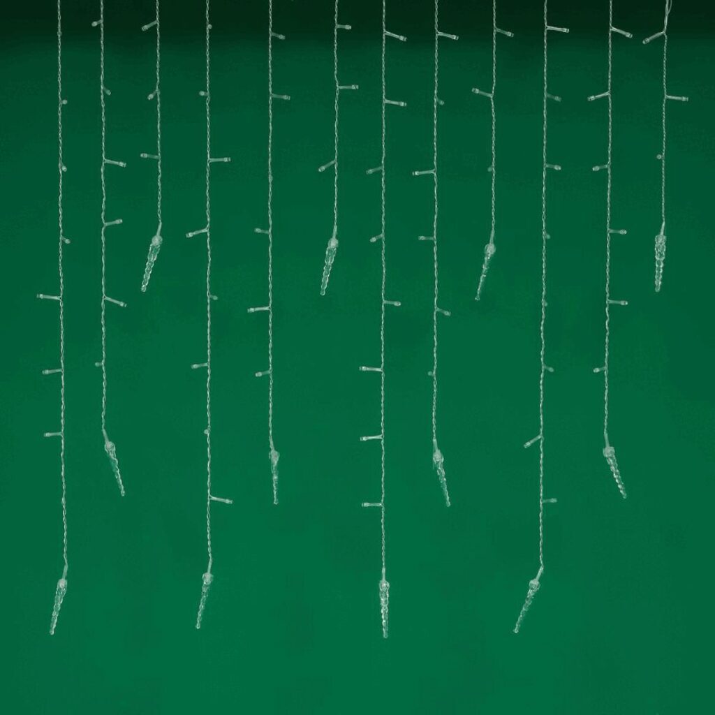 Гирлянда электрическая Бахрома 2,м 80LED пост. свечение, 220В, шампань