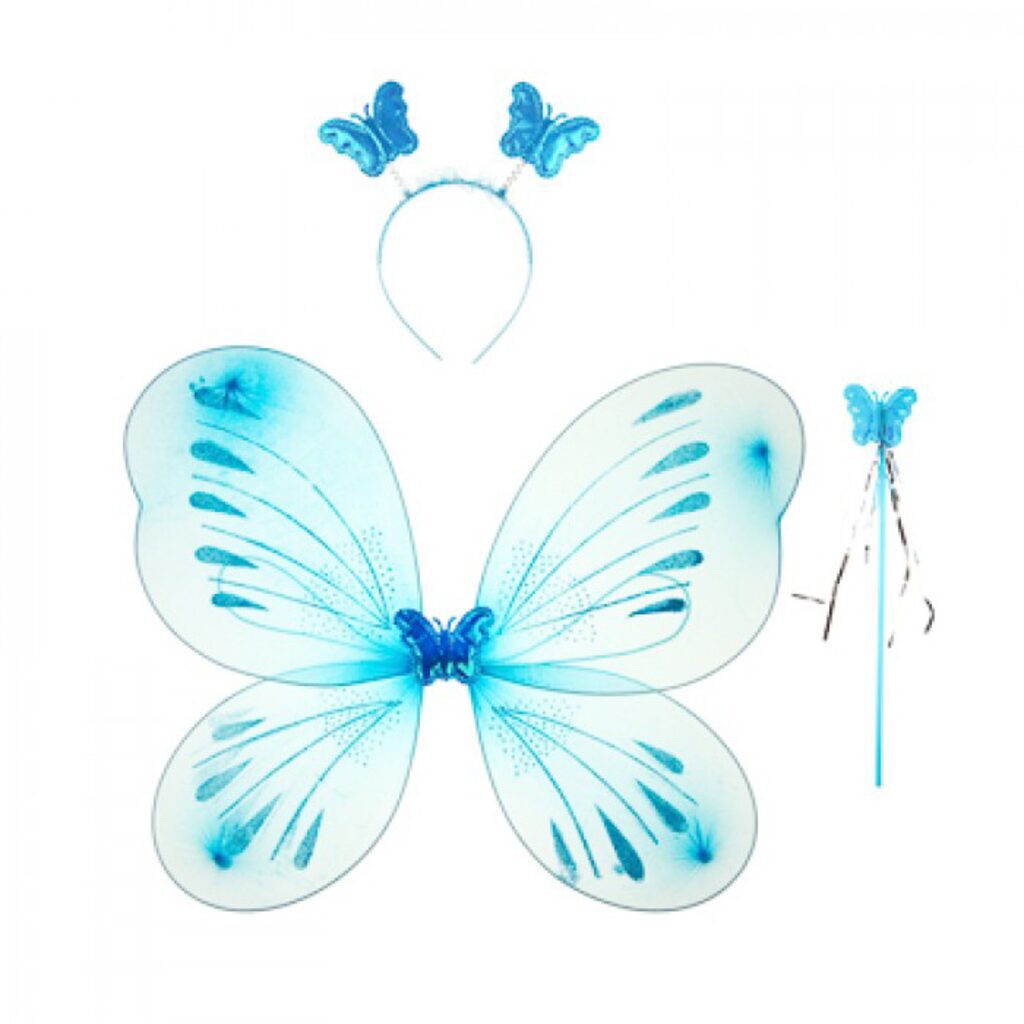 Карнавальный костюм "Бабочка" голубой