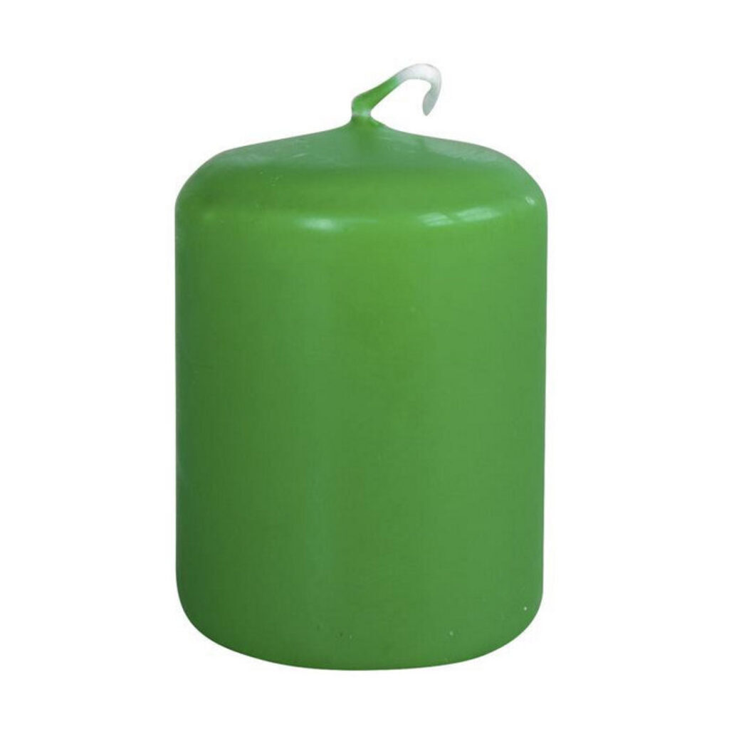 Свеча пеньковая 40*50мм зеленая