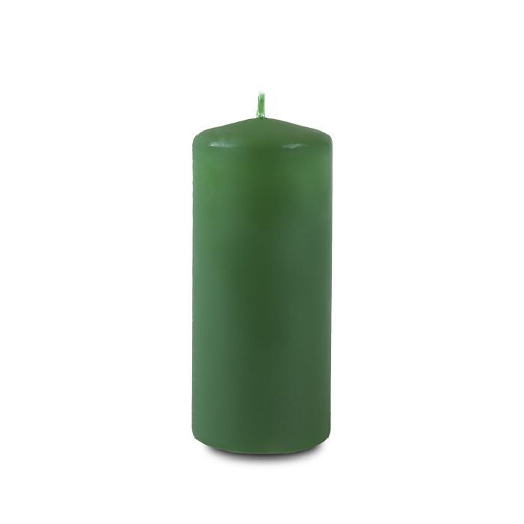 Свеча пеньковая 40*90мм темно-зеленая