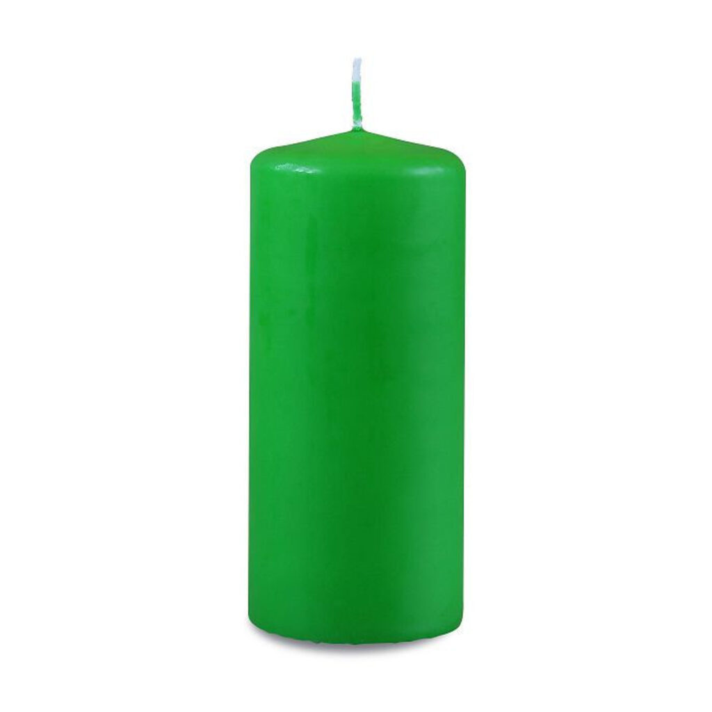 Свеча пеньковая 50*115мм зеленая