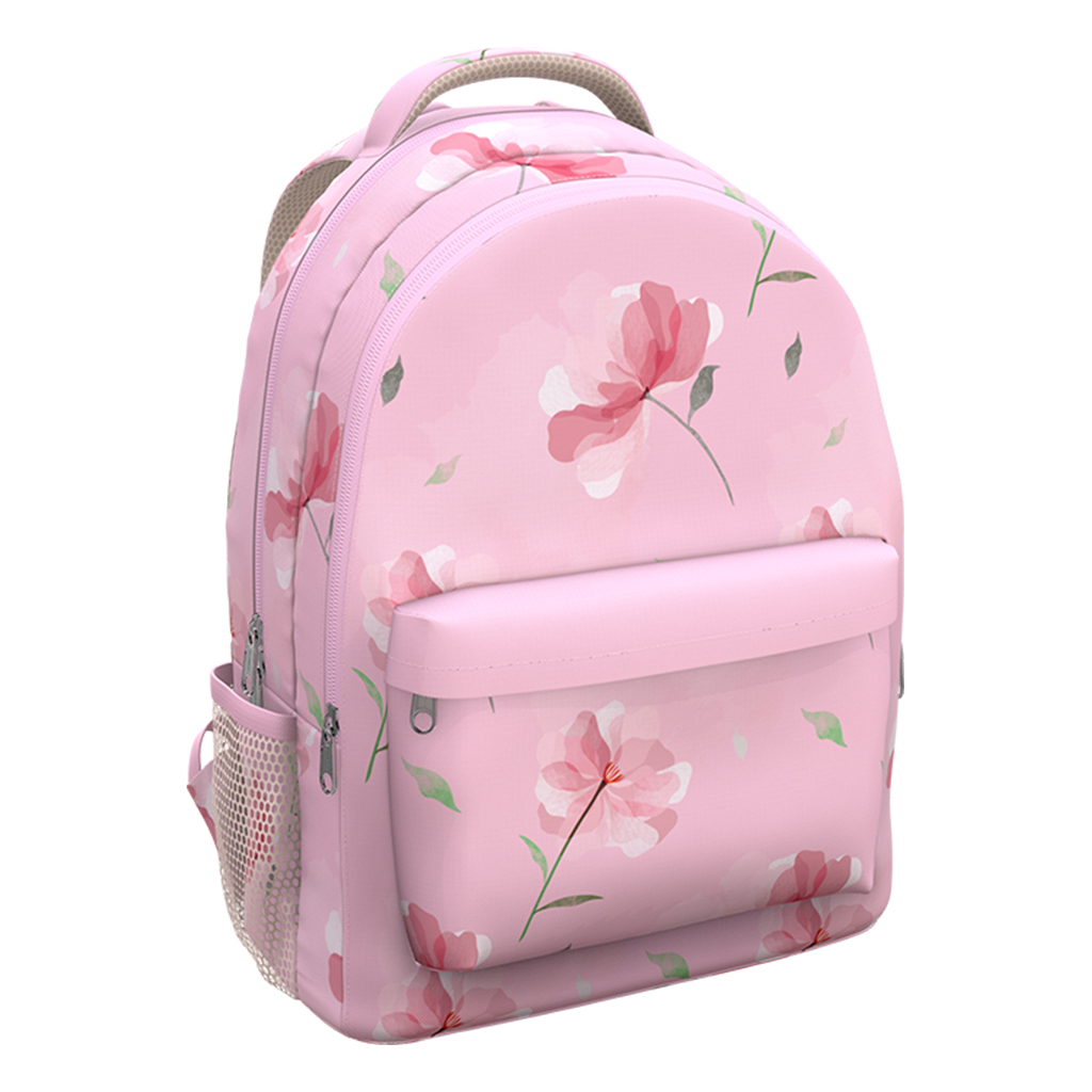 Рюкзак ErichKrause EasyLine® с двумя отделениями и грудной перемычкой 20L Peachy Flowers