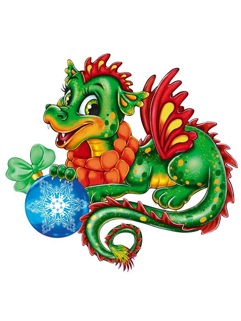 Магнит из полирезины 7см "Волшебный дракончик"