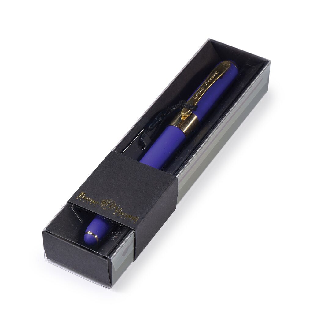 Ручка в футляре "Monaco. Сине-фиолетовый" шарик., 0,5мм, пластик/металл., синие чернила