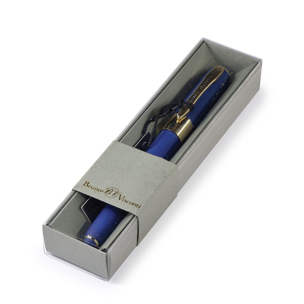 Ручка в футляре "Monaco. Темно-синий" шарик., 0,5мм, пластик/металл., синие чернила