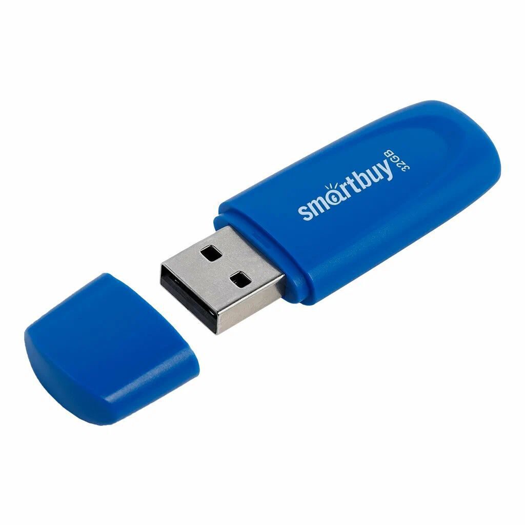 Флеш-драйв  32 GB USB 2.0 Smartbuy Scout Blue