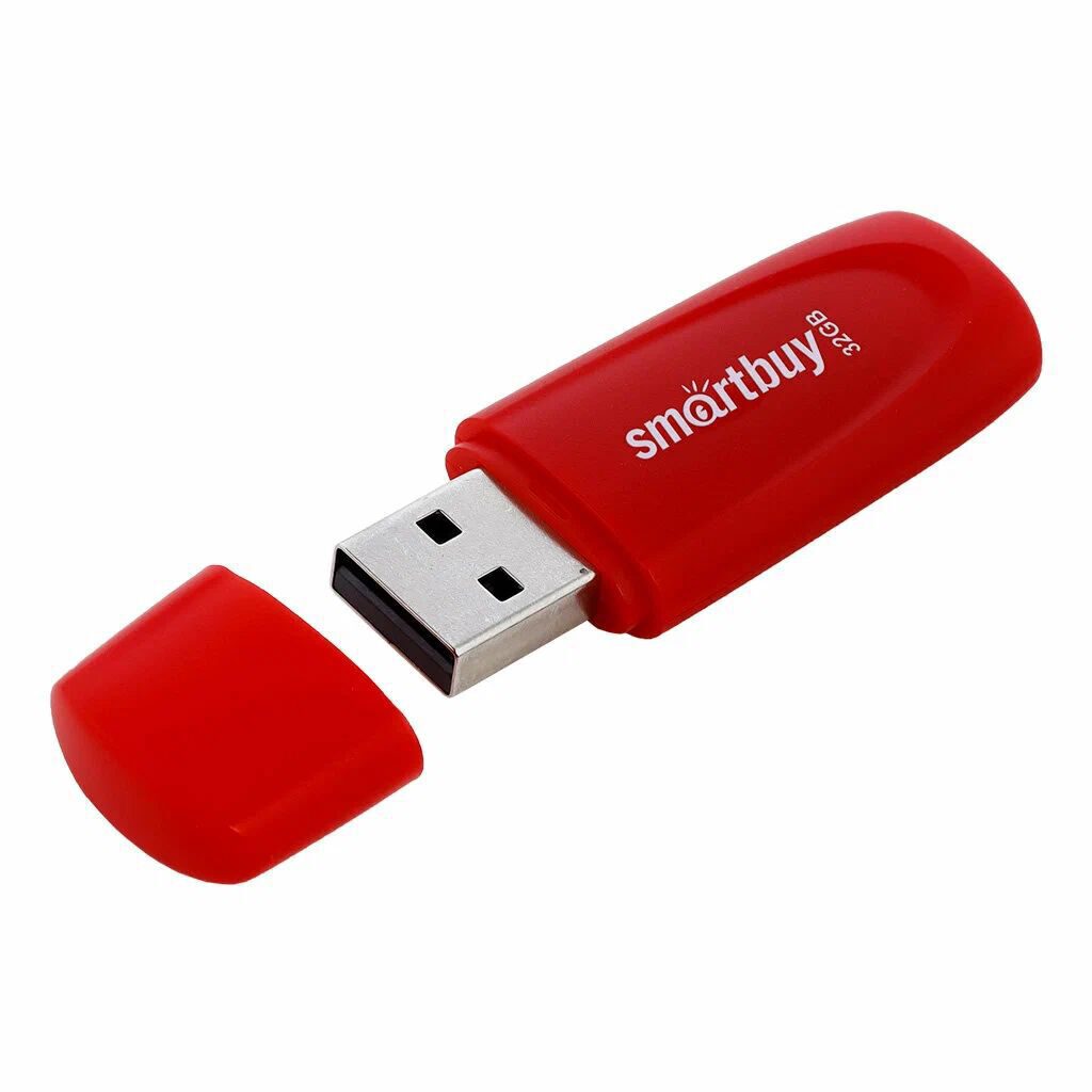 Флеш-драйв  32 GB USB 2.0 Smartbuy Scout Red