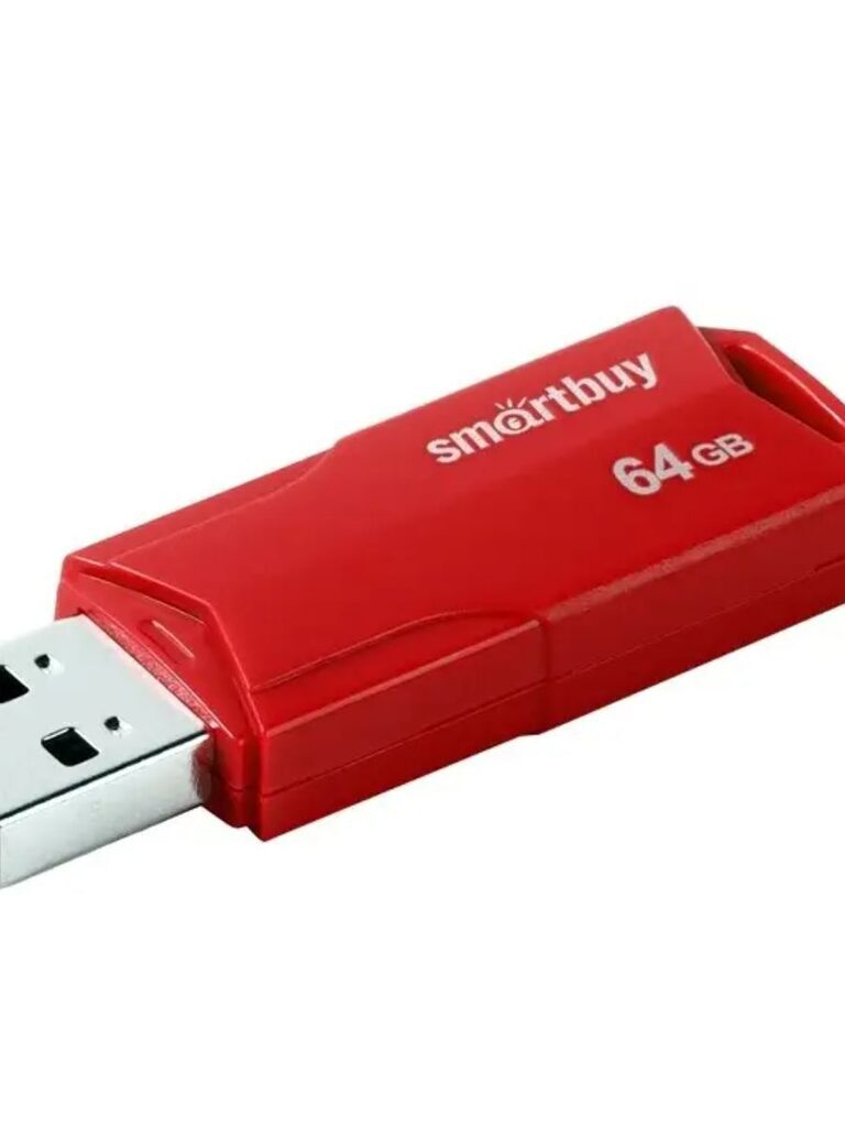 Флеш-драйв  64 GB USB 2.0 Smartbuy CLUE Red