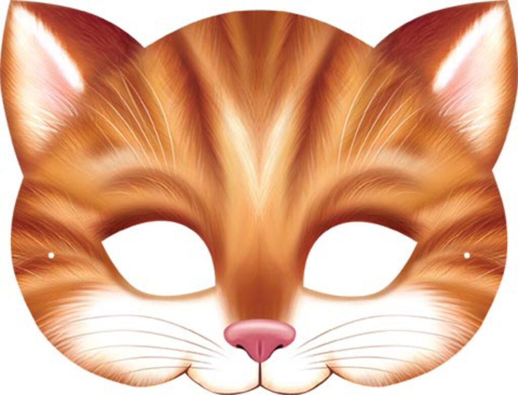 Карнавальная маска картон "Котенок"