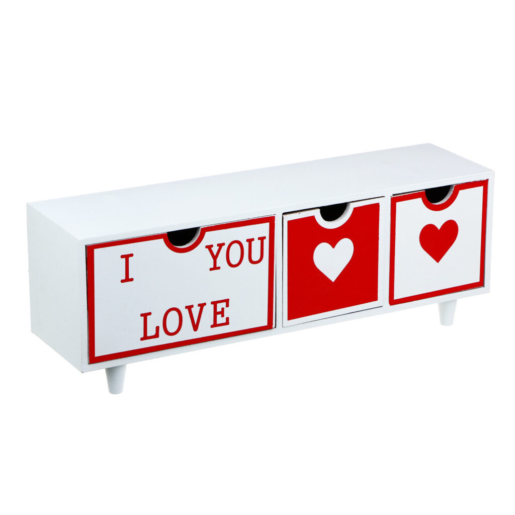 Шкатулка 39*10*14см с отделениями, фанера