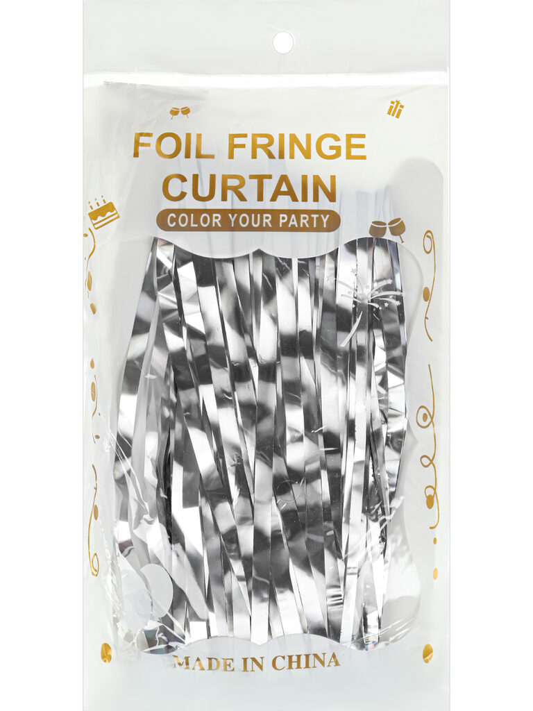 Занавес 1*2м "Вечеринка" серебро