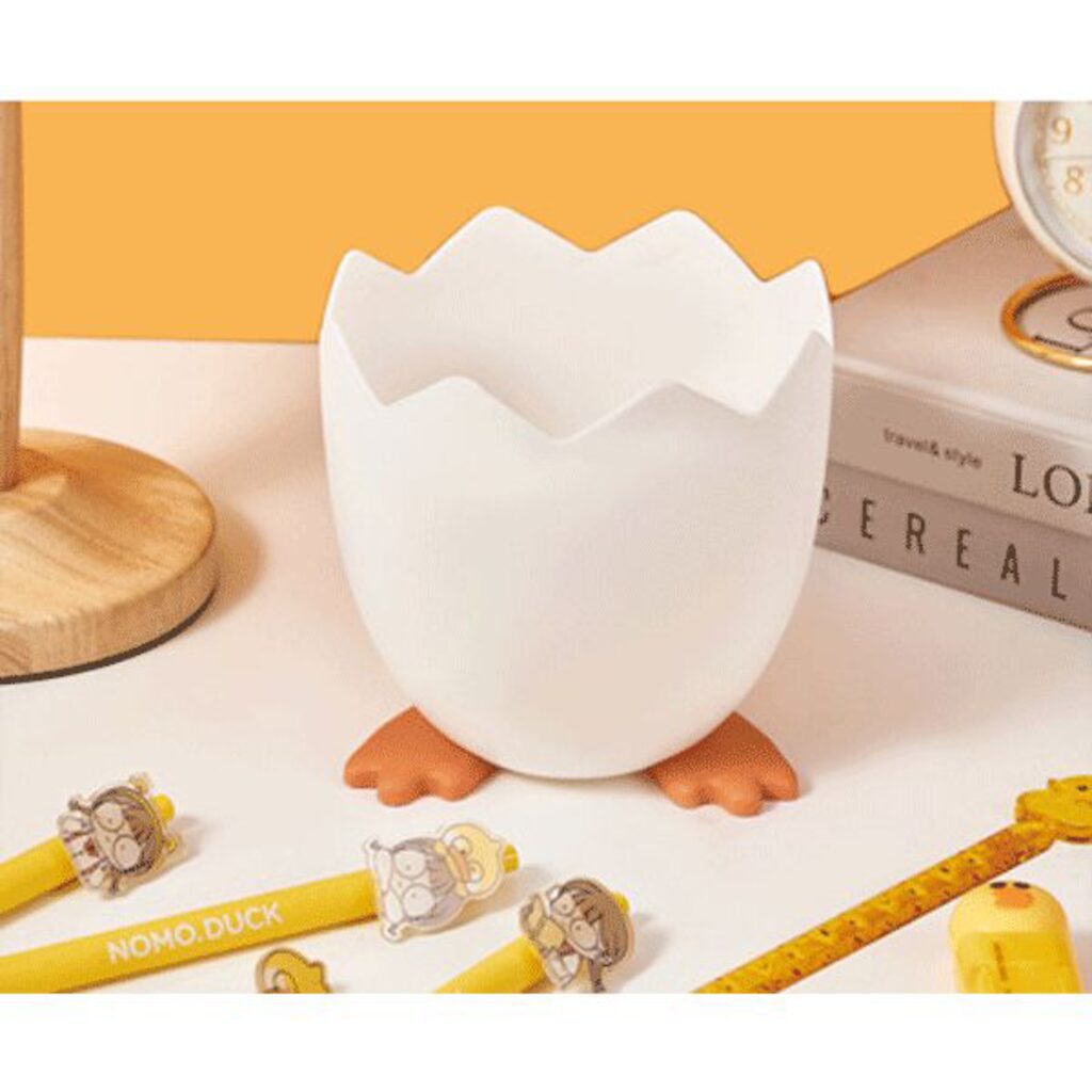 Подставка для шк.принадлежностей "Duck & egg" 11x11,5x11,5 см, белая