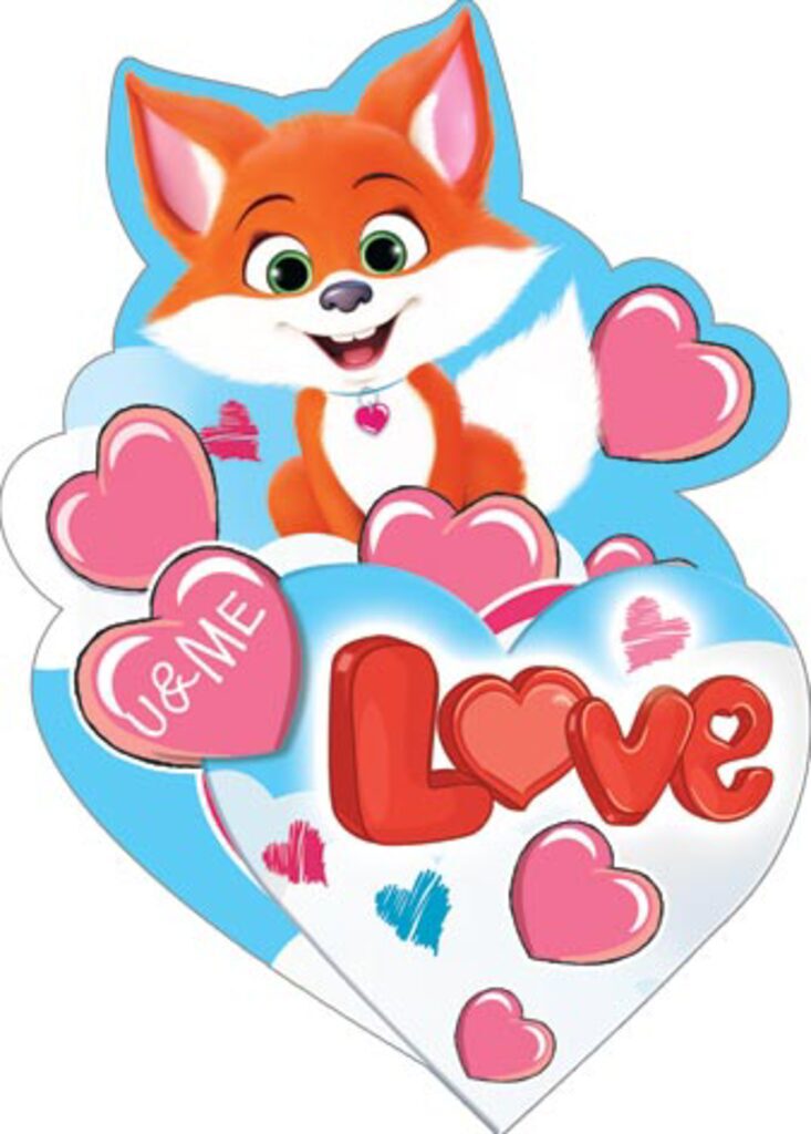 Открытка 10*7см  "LOVE"