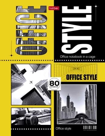 Блокнот А5 7БЦ  80л "Office Style" кл., 5цв.блок