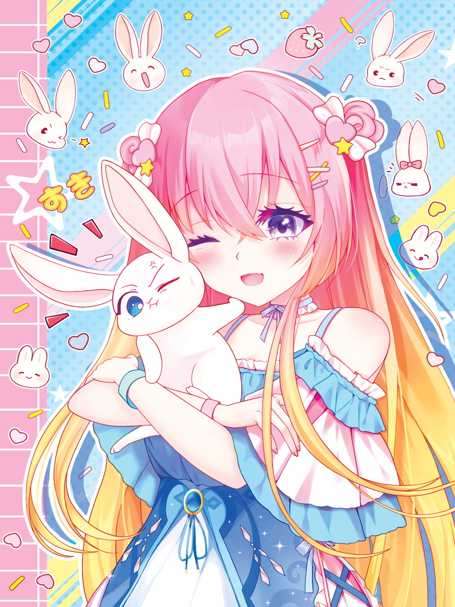 Точкабук А5  72л., 7БЦ "Anime Pets. Девочка с кроликом"