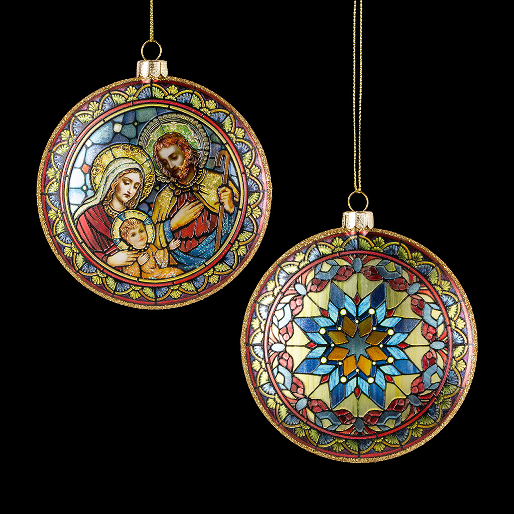 Украшение ErichKrause Decor Святое Семейство медальон 10см, стекло