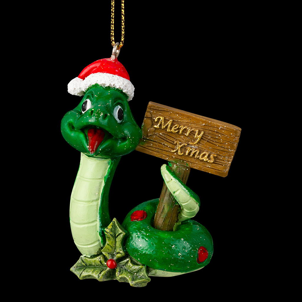 Украшение ErichKrause Decor Змея Merry Christmas 6.5см