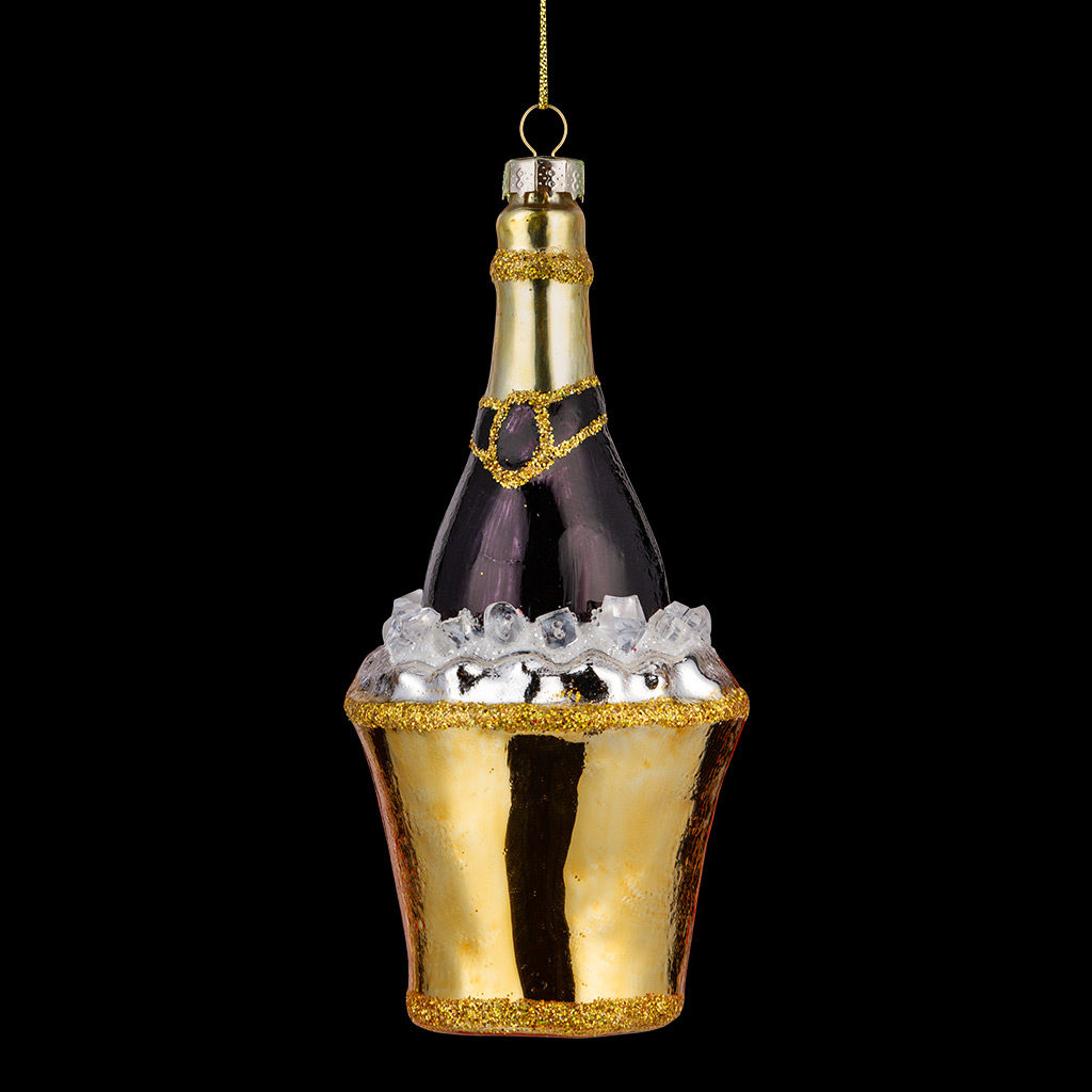 Украшение ErichKrause Decor Охлажденное шампанское 13см, стекло
