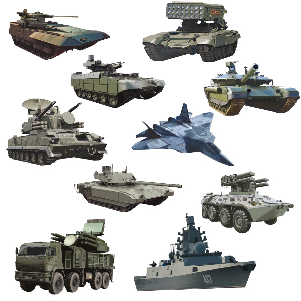 Комплект украшений на скотче "Броня крепка и танки наши быстры" 10 шт. 14*22см