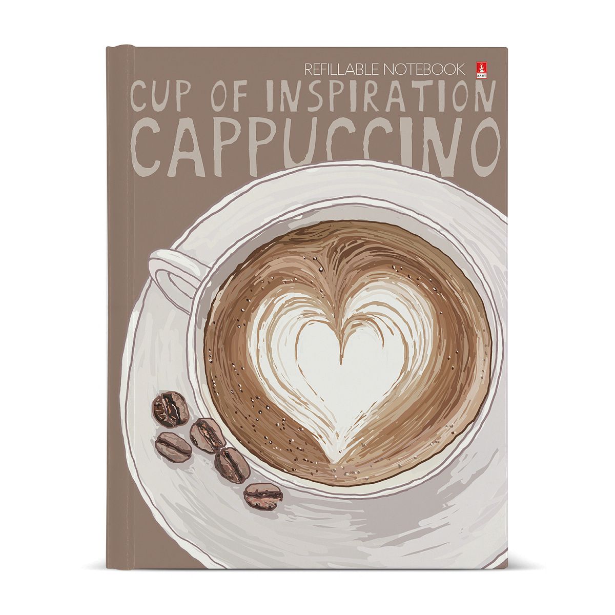 Тетрадь А5 160л кл. на кольцах Альт "Счастье в кофе. Cappuccino"