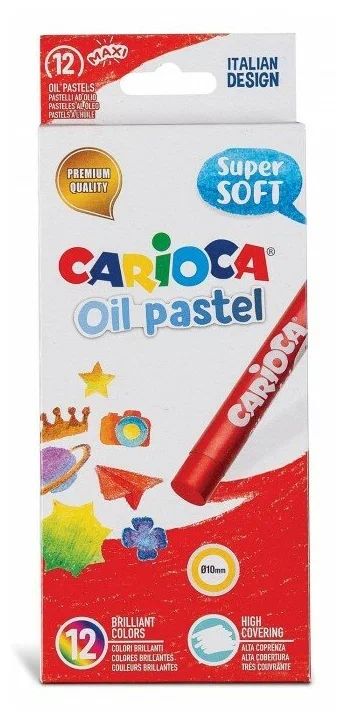 Пастель масляная  Carioca 12цв.