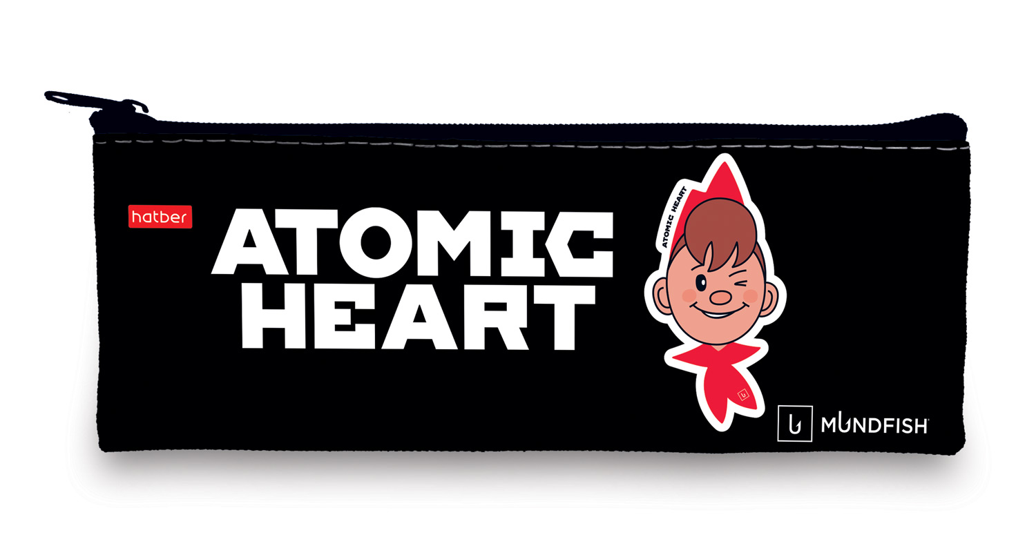 Пенал-косметичка (195*75мм) молния, ткань "Atomic Heart"