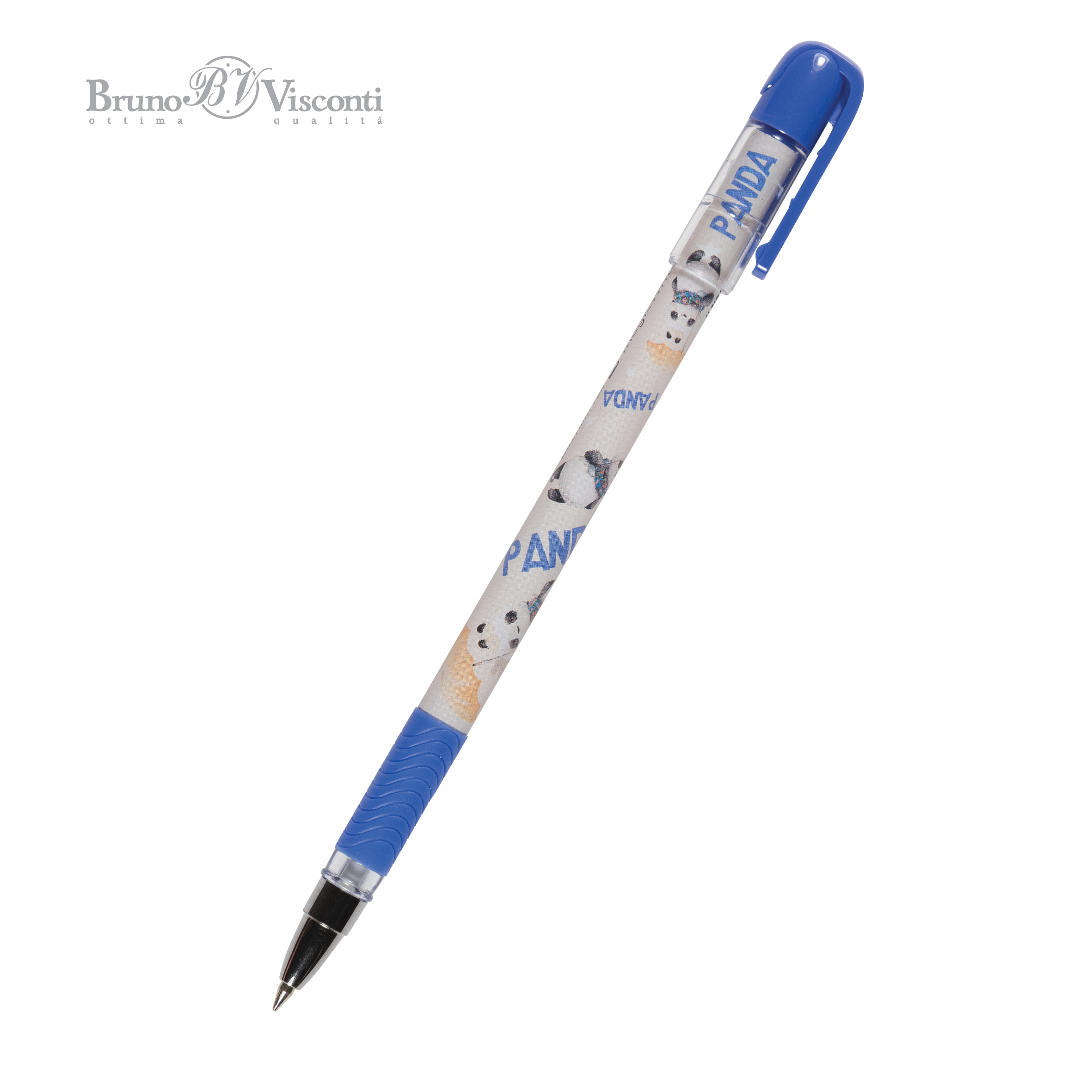 Ручка шар. BV "MagicWrite. Панда с зонтиком" 0,5мм, синяя