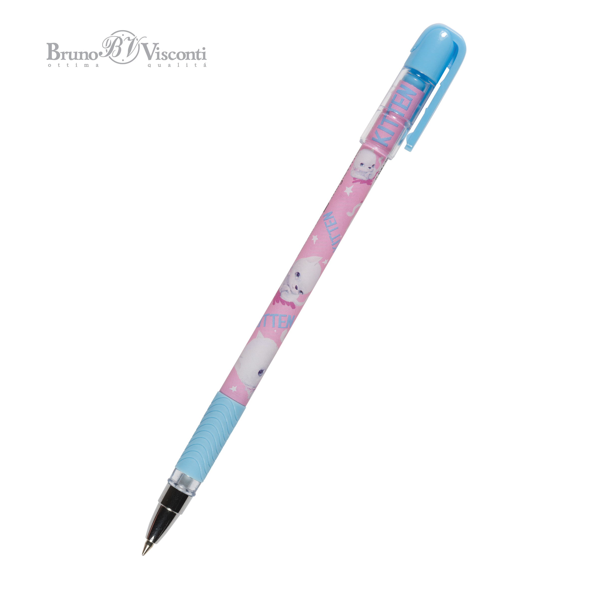 Ручка шар. BV "MagicWrite. Кошка с бантиком" 0,5мм, синяя