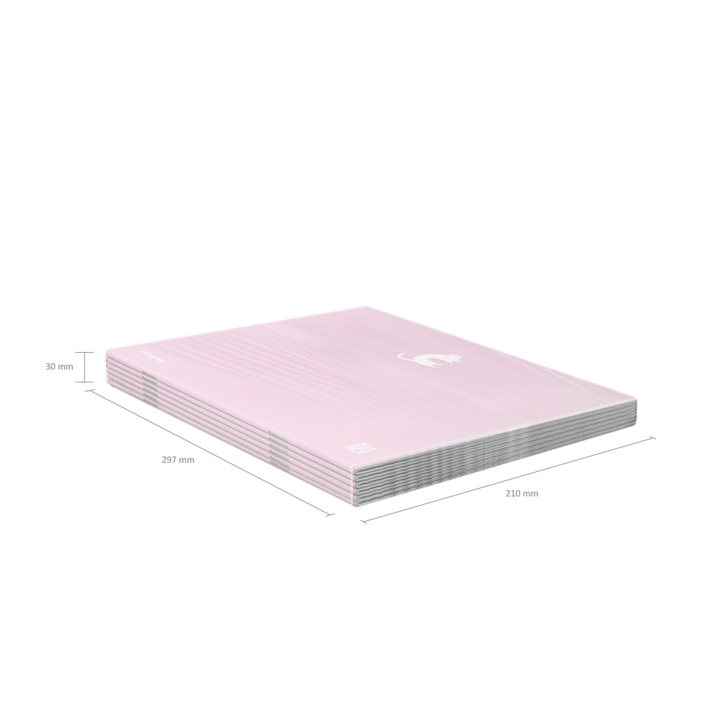 Тетрадь общая ученическая с пластиковой обложкой на скобе ErichKrause CoverProBook Brave cats, фиолетовый, А4, 48 листов, клетка_MIX-PACK