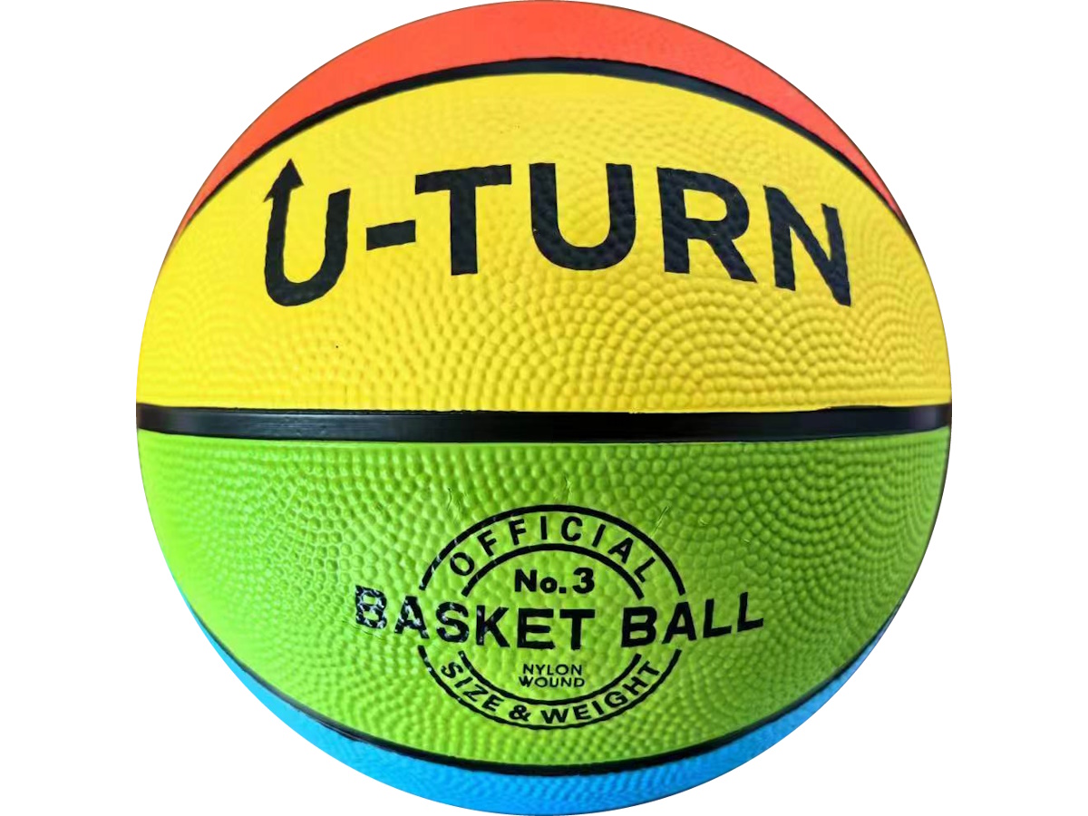Мяч спортивный баскетбольный 28 см, 320гр, цвета микс НЕ НАДУТЫЙ