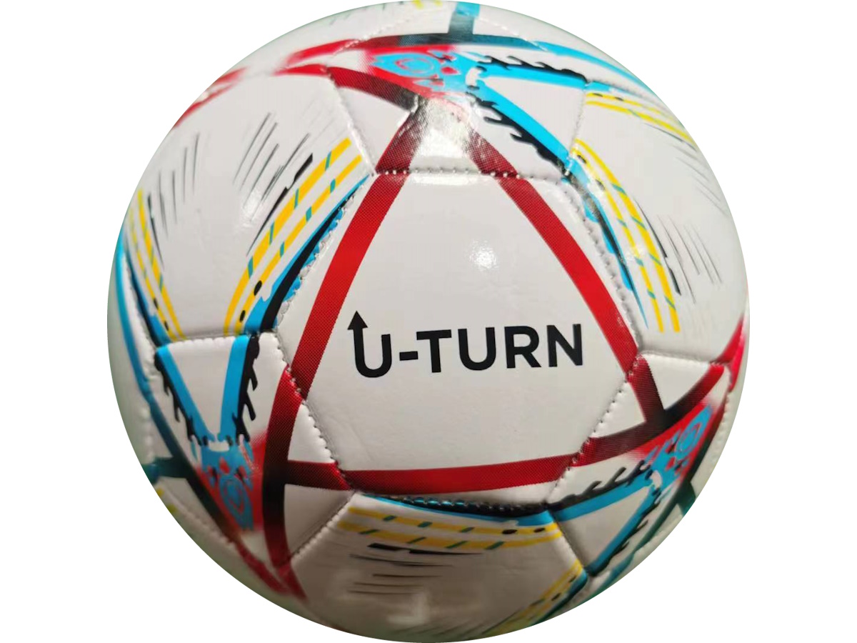 Мяч спортивный футбольный 35 см, PVC, 300гр, цвет микс, НЕ НАДУТЫЙ
