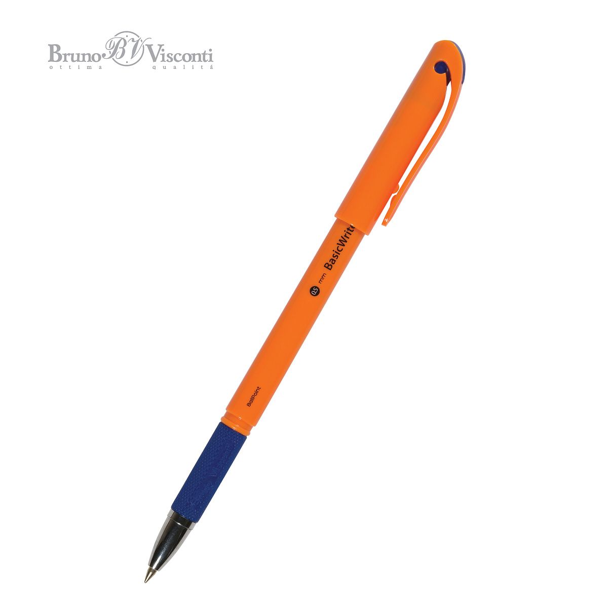 Ручка шар. BV "BasicWrite. Summer" 0,5мм, синяя